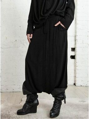 Nicholas K Skant Modal Baggy Trousers Women’s Drop Crotch Harem Pants Size XL